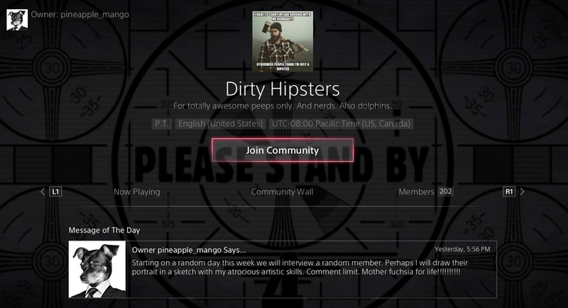 Illustration for article titled The Most Popular PS4 Communities Are Hilarious (And Sometimes Awful)